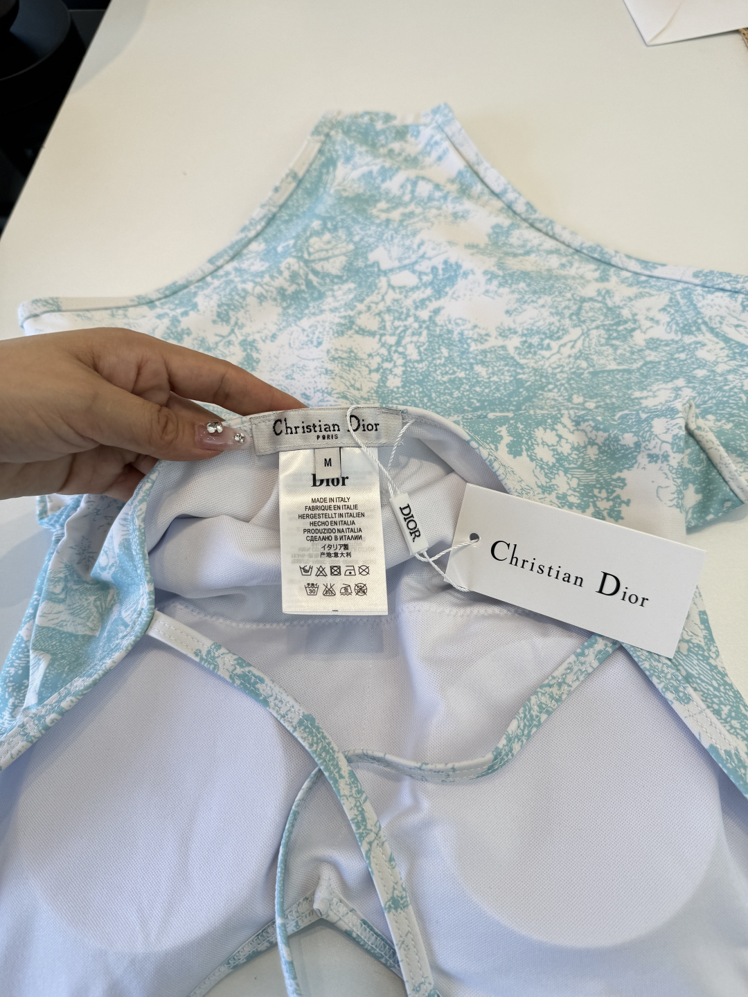 🌾Dior迪奥官方新款连体泳衣比基尼，S M L XL
