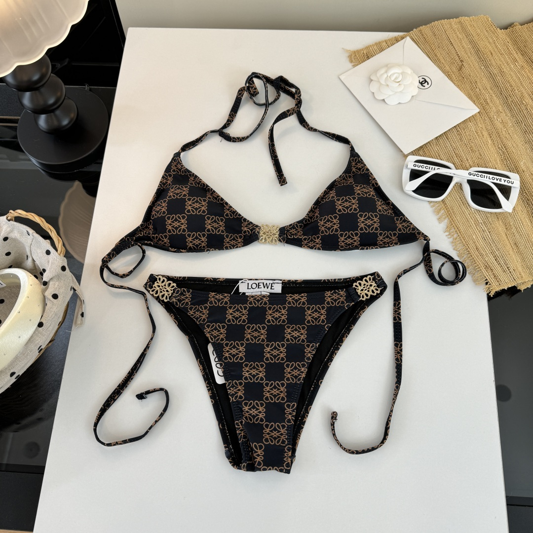🌾罗意威LOEWE新款分体比基尼泳衣👙❤️😍🥰适合多种场景的游泳衣🏊‍♀️海边 游泳池 温泉 水上乐园 