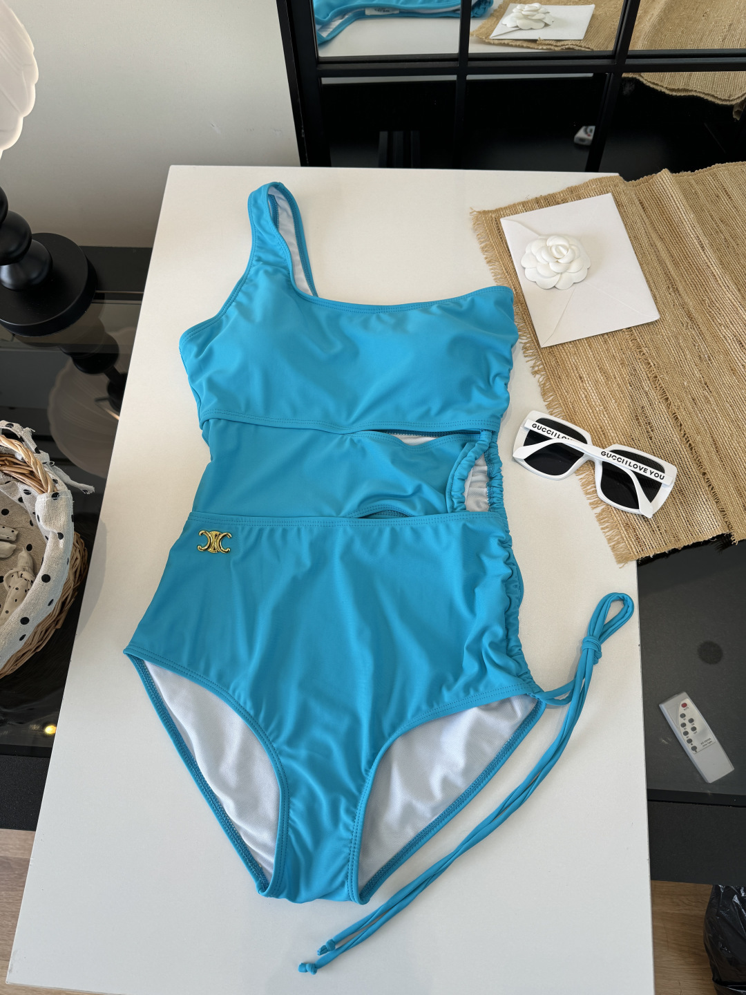 🌾Celine赛琳 连体比基尼泳衣🩱👙 码数 S M L XL