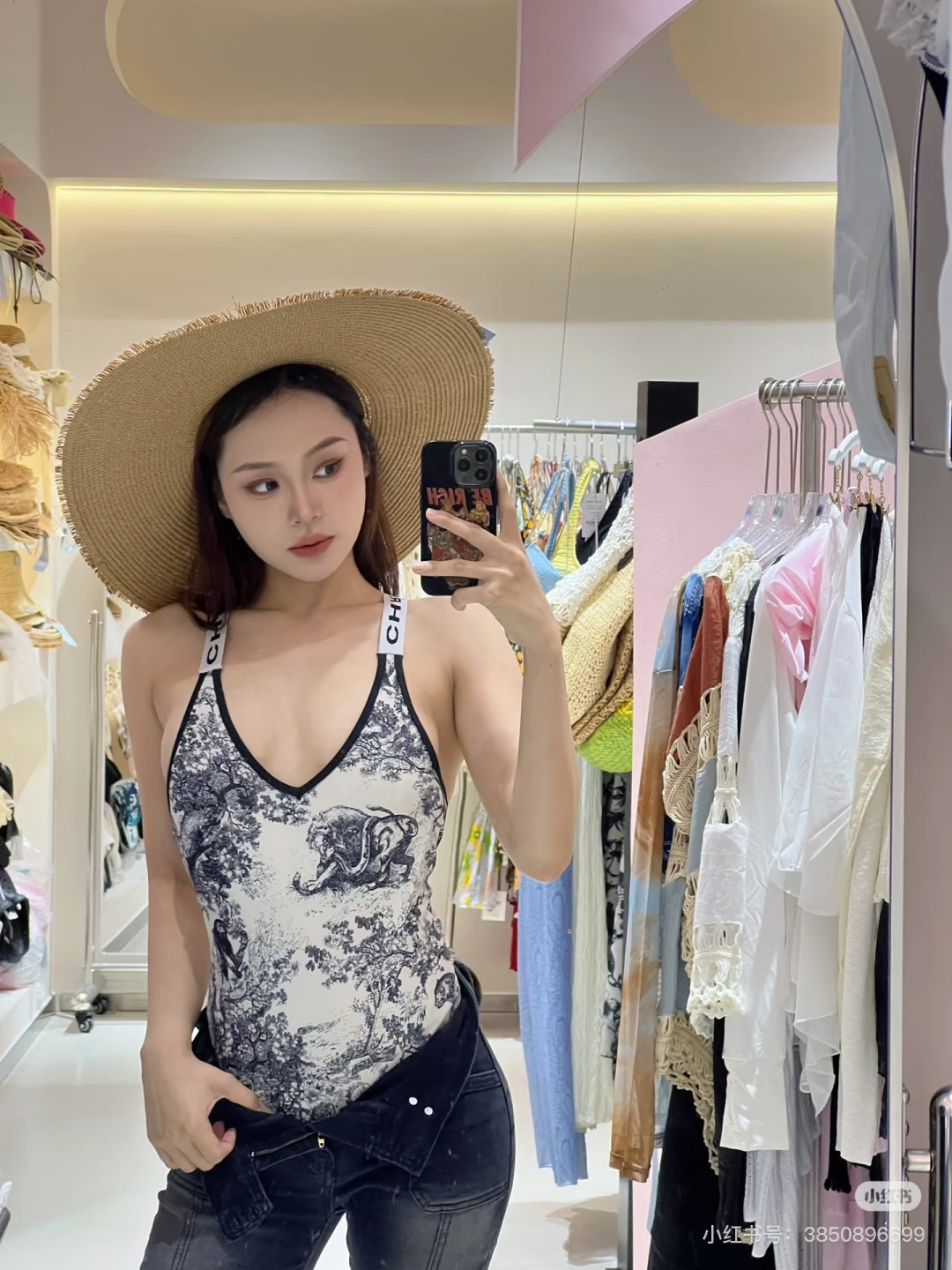 🌾Dior迪奥官方新款连体泳衣比基尼，S M L XL