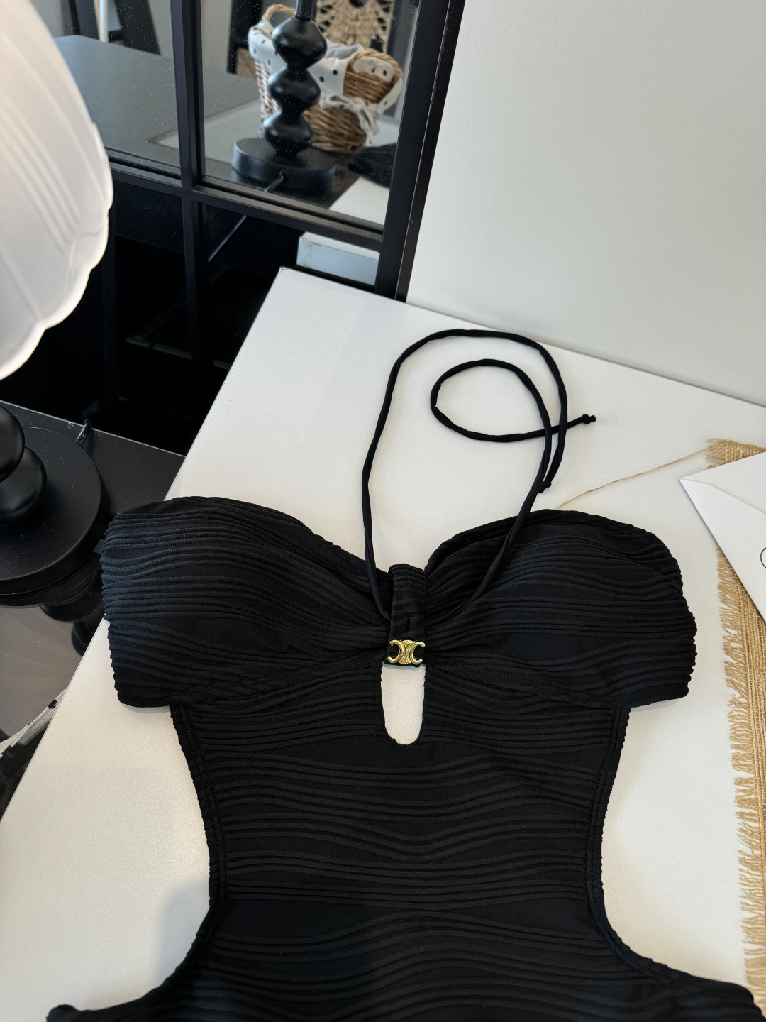 🌾Celine赛琳连体比基尼👙泳衣，S M L XL