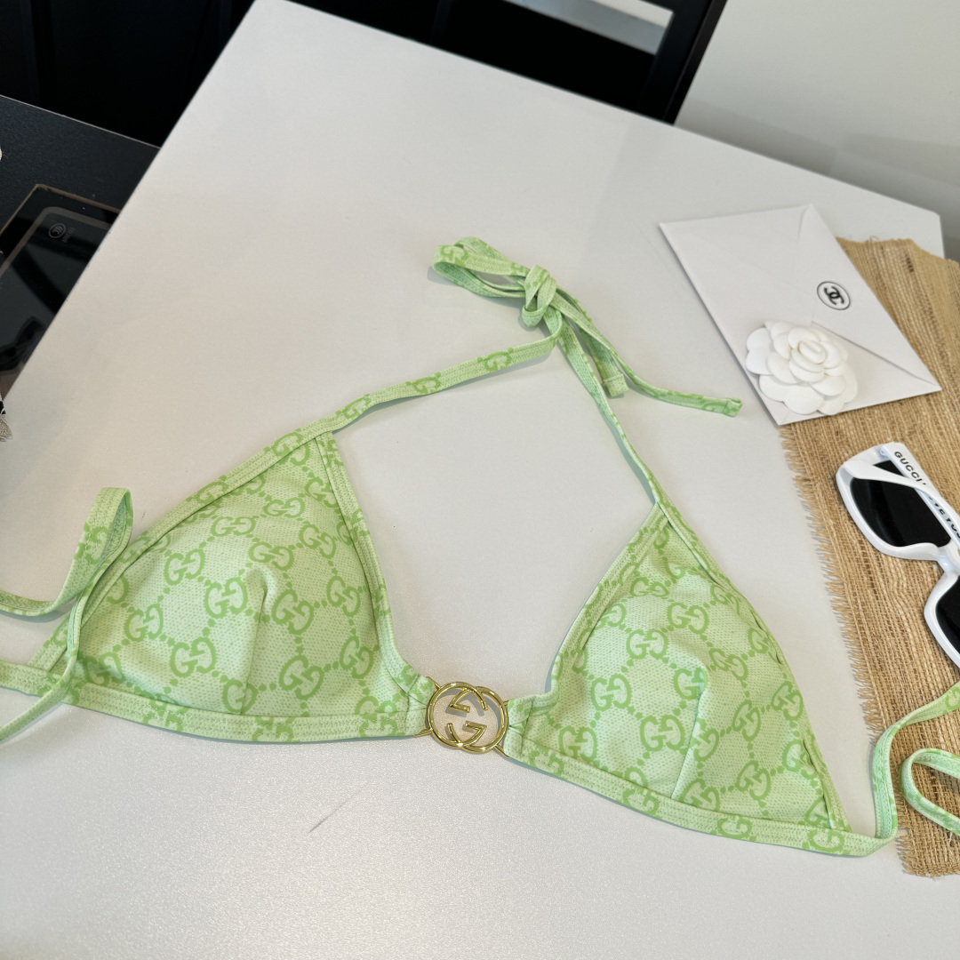 🌾Gucci古奇比基尼👙 上身超级棒！同步各大专柜发售，自然而然呈现时尚感！十分减龄，具有年轻活力。 码