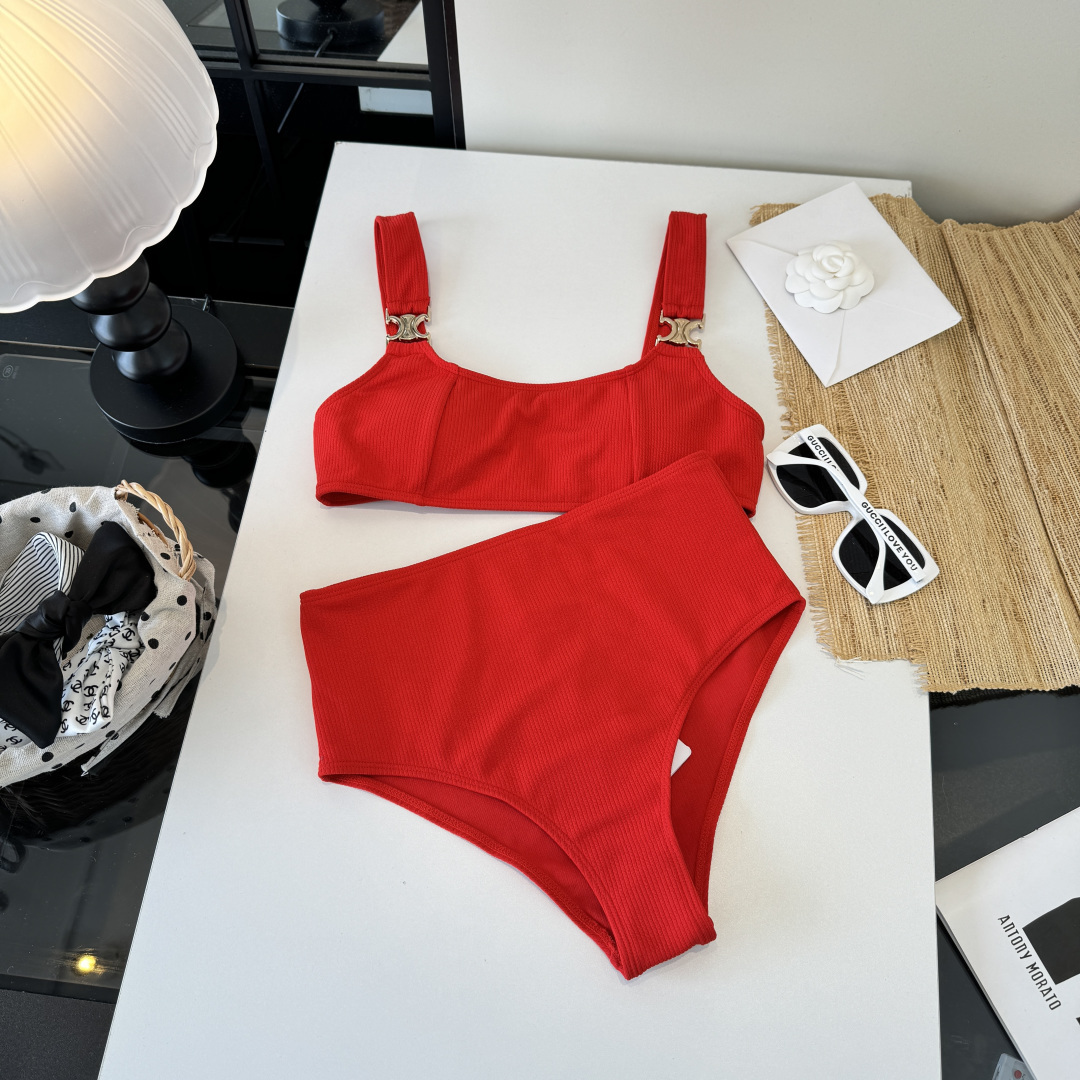 🌾Celine赛琳分体泳衣比基尼👙，S M L XL