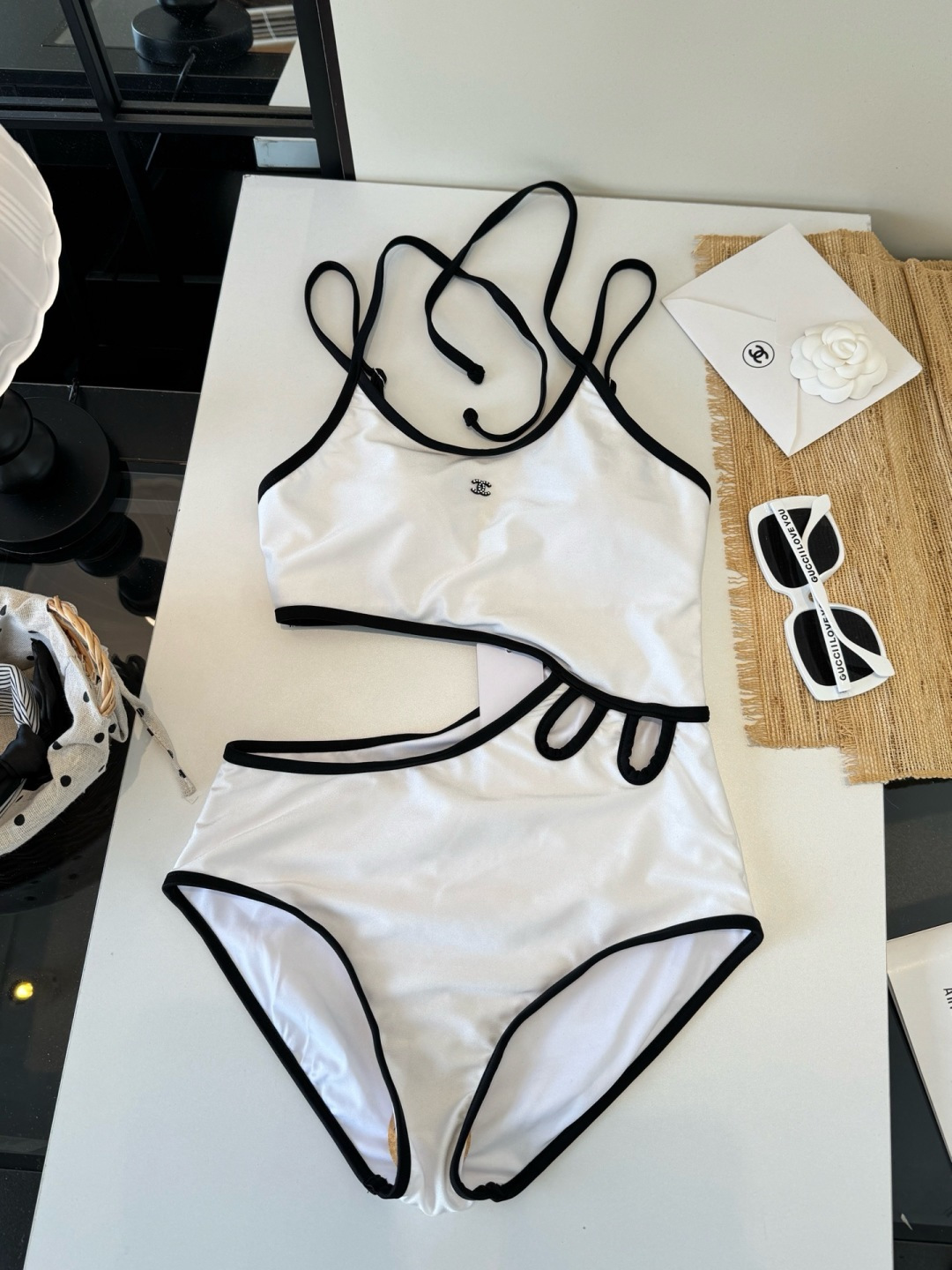 🌾Chanel香奈儿新款连体比基尼泳衣S M L XL