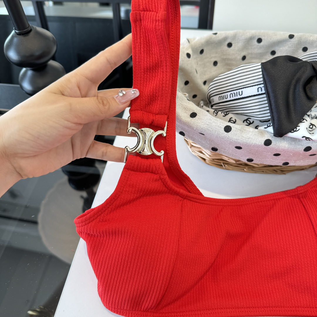 🌾Celine赛琳分体泳衣比基尼👙，S M L XL