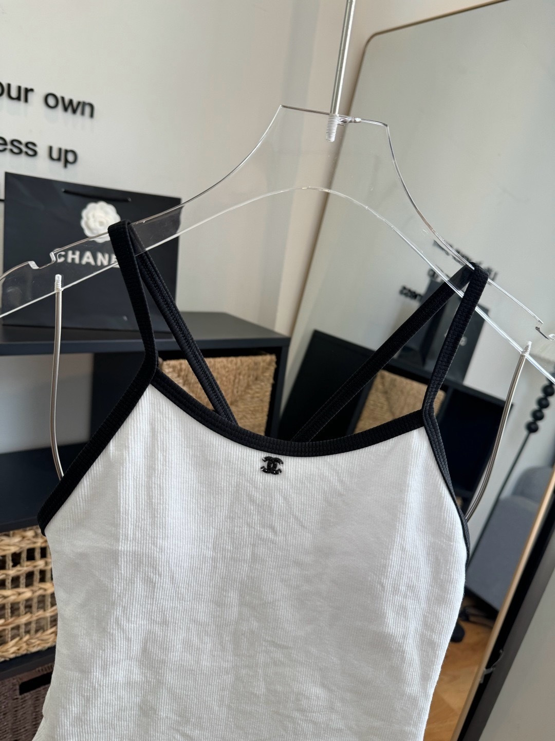 🌾Chanel香奈儿连体泳衣👙比基尼，S M L XL