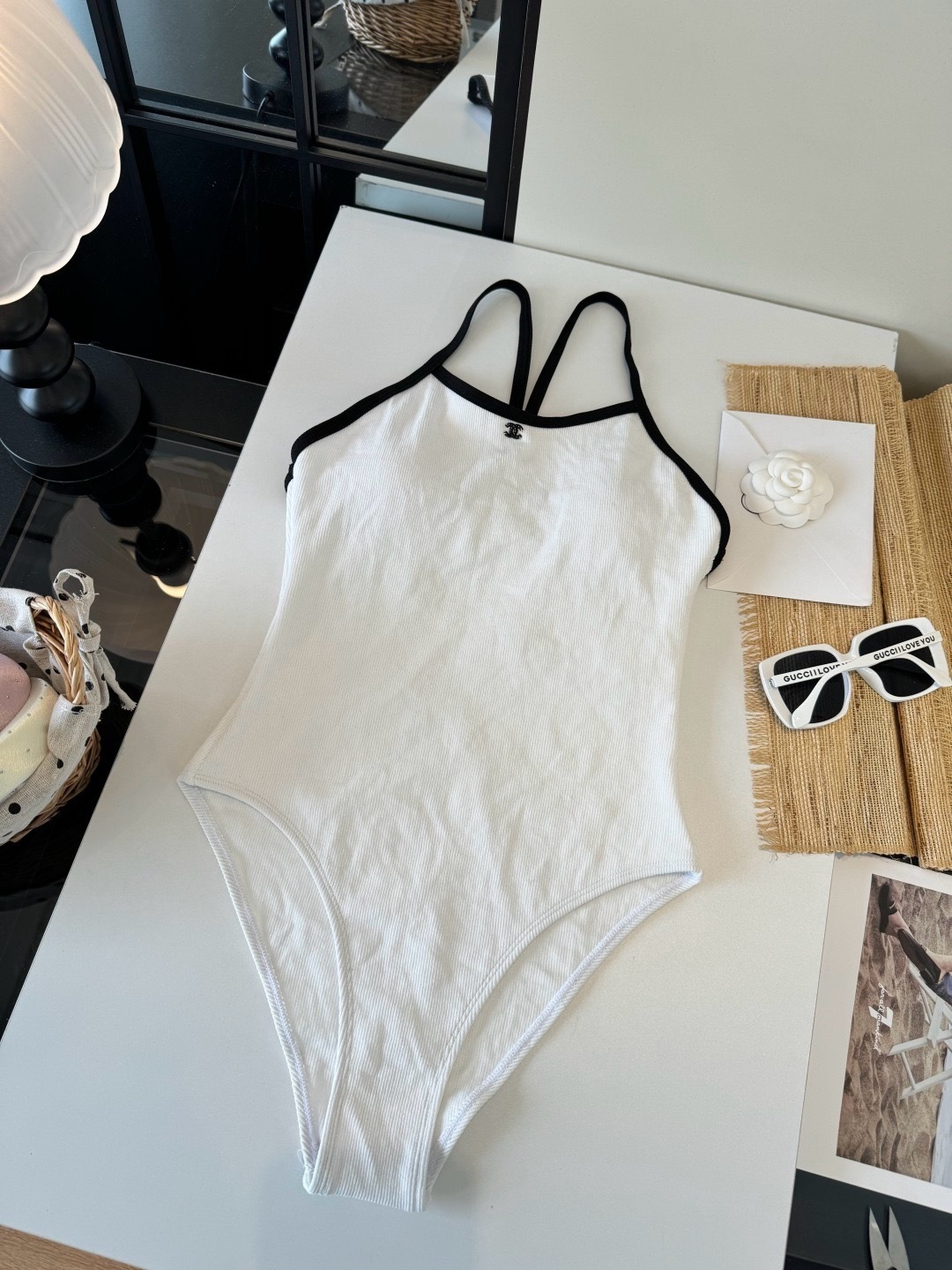 🌾Chanel香奈儿连体泳衣👙比基尼，S M L XL