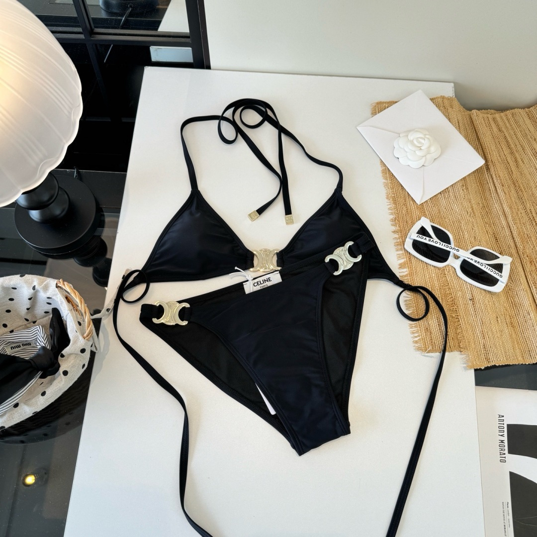 🌾Celine赛琳分体比基尼👙泳衣，S M L XL