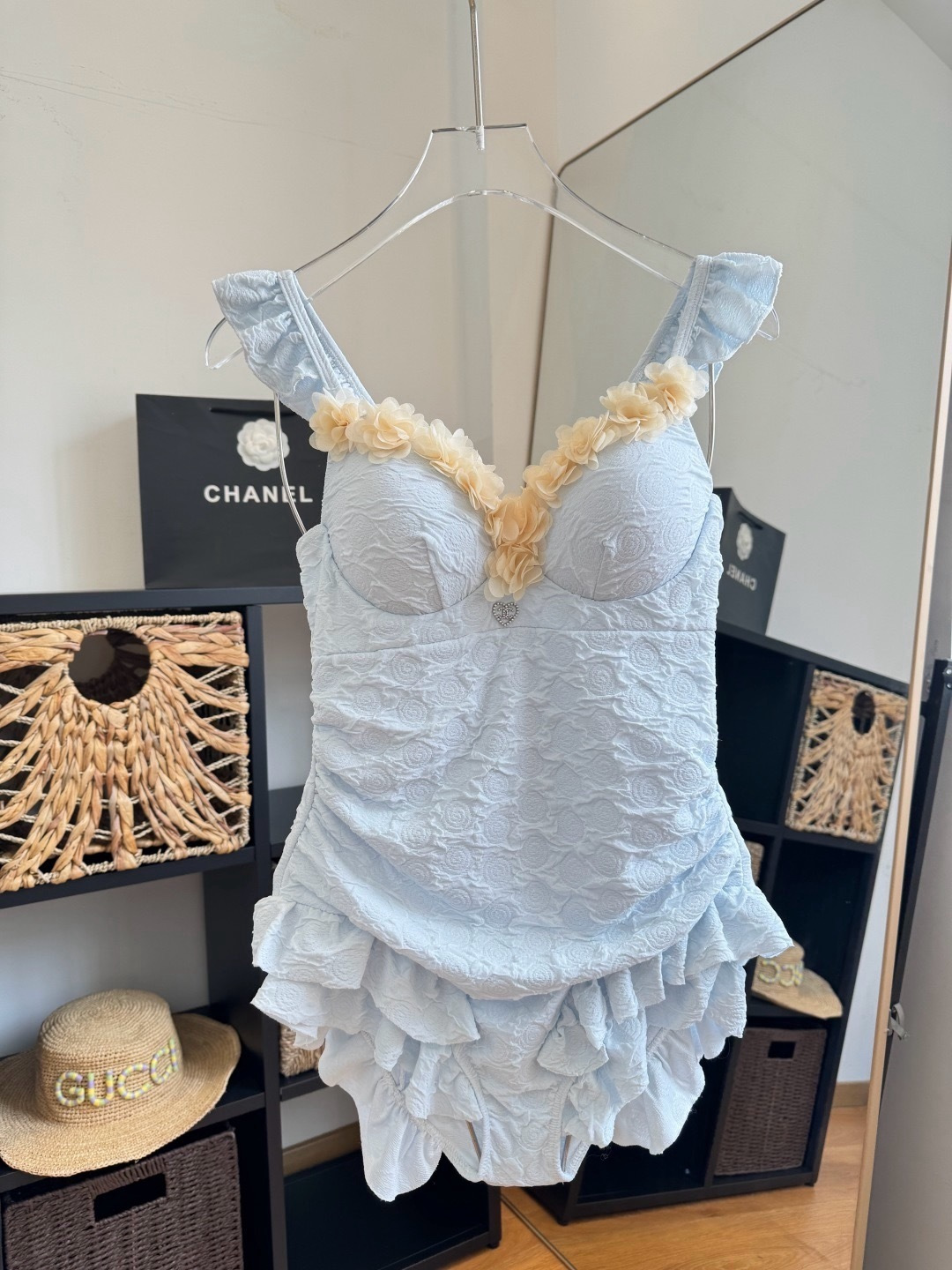 CHANEL swimsuit beachwear