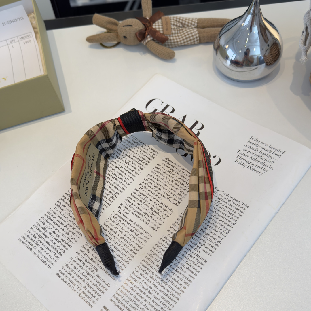 NO:942140,Burberry plaid hairband hairpins, hairpins, burberry, burberry, hairpins19860909Burberry巴宝莉格子发箍发夹,发夹,burberry,burberry,hairpins,accessory