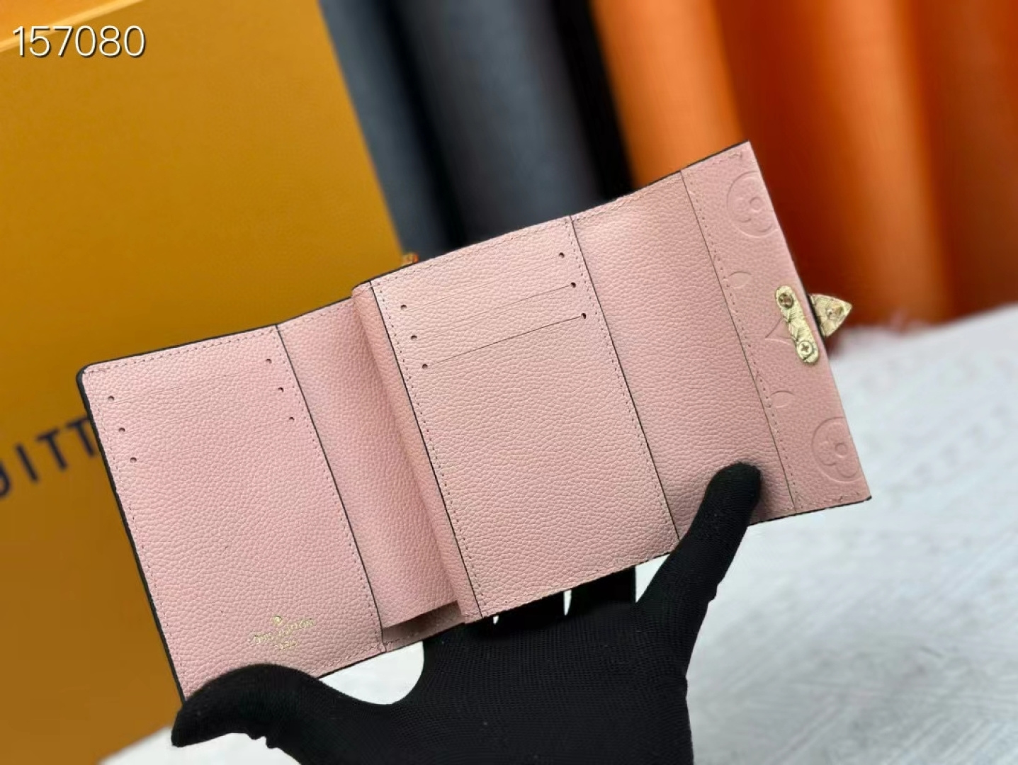 Louis Vuitton Metis 短款財布 M80880 ブラック(エンボス)