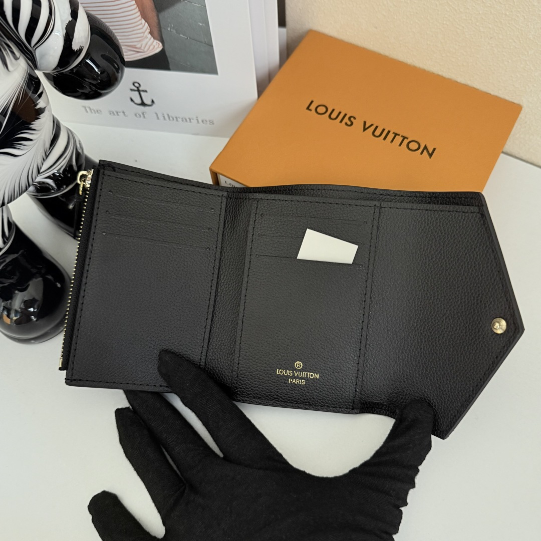 ルイ・ヴィトン Victorine 三折財布 - Monogram Empreinte レザー