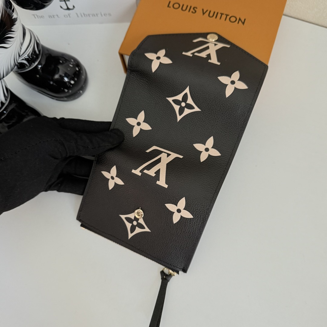 ルイ・ヴィトン Victorine 三折財布 - Monogram Empreinte レザー