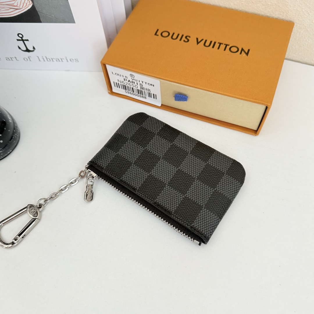 ルイ・ヴィトン ダミエ帆布小皮包 - 鍵と小銭をスマートに収納