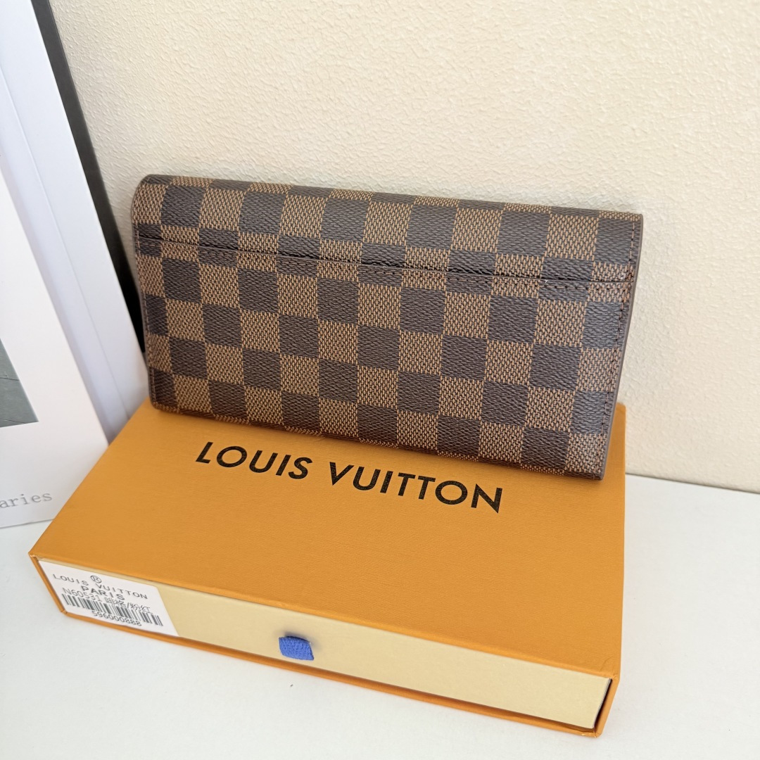 エレガントなモノグラム帆布の信Envelope式財布