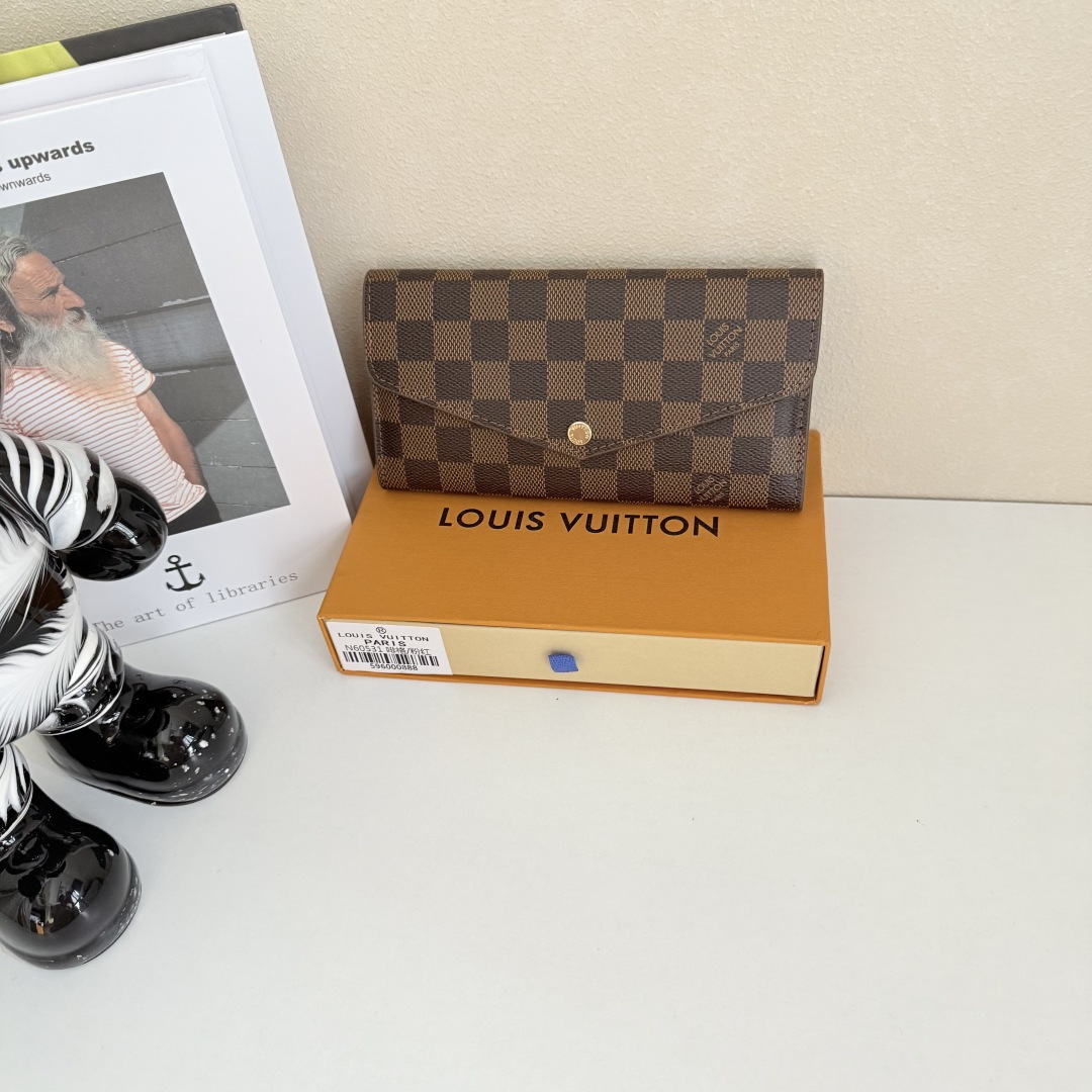 エレガントなモノグラム帆布の信Envelope式財布