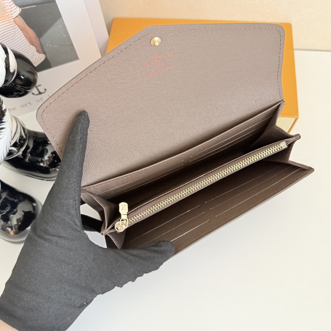 エレガントなモノグラム帆布の信Envelope式財布