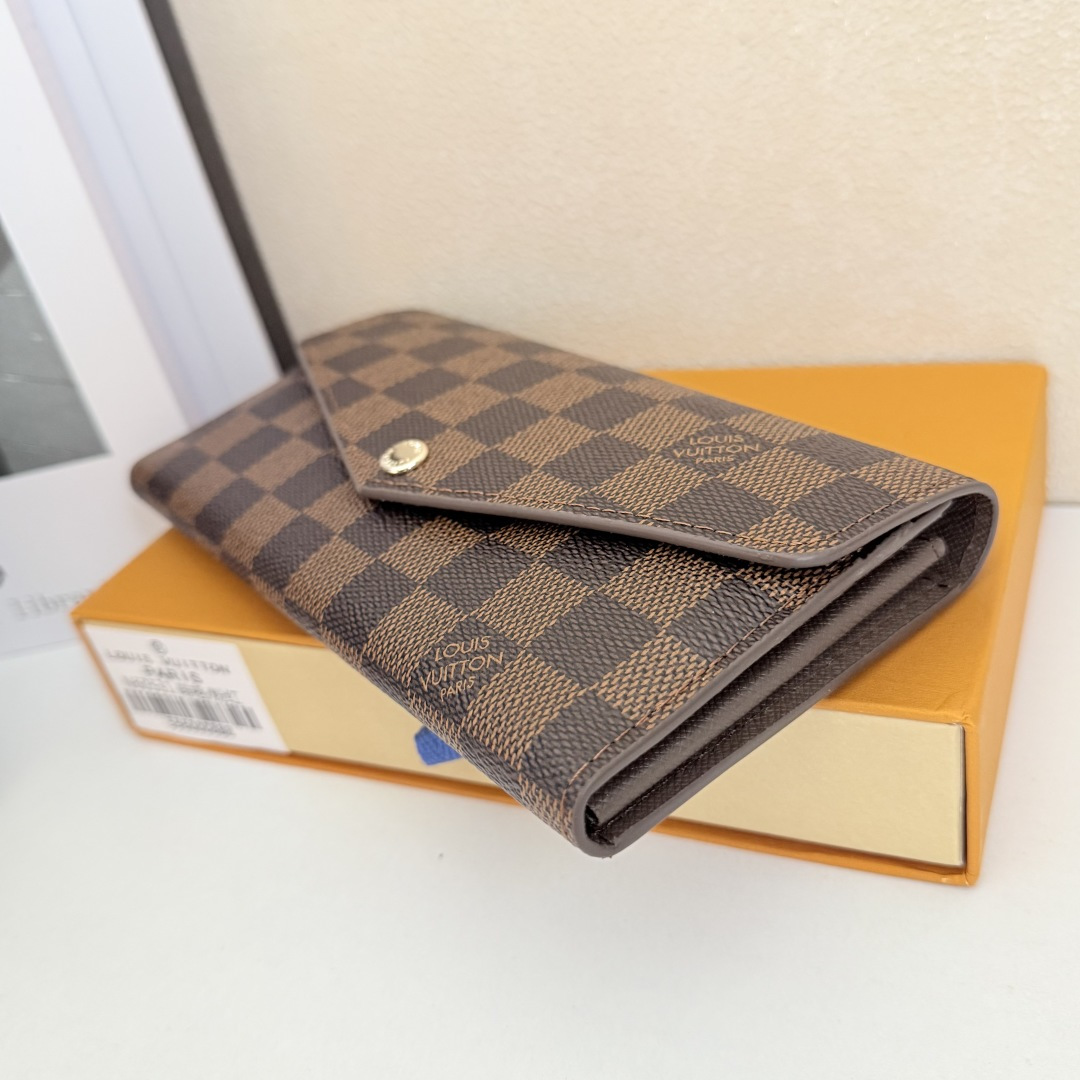 エレガントなモノグラム帆布の信Envelope式財布