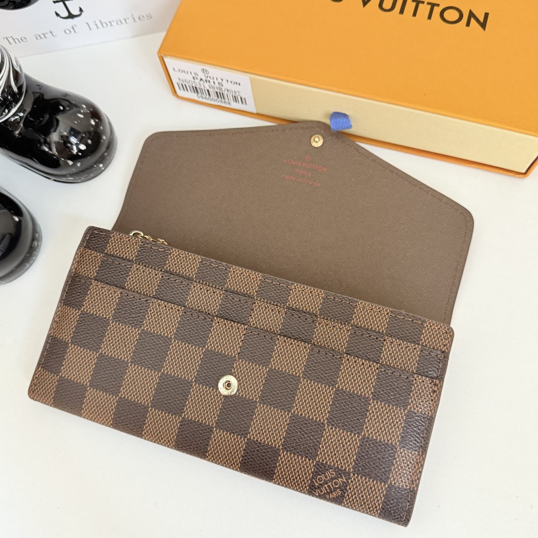 エレガントなモノグラム帆布の信Envelope式財布