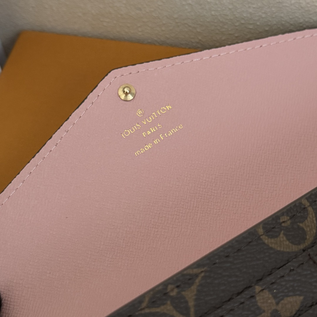 エレガントなモノグラム帆布信封式財布