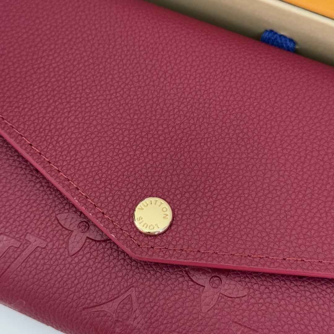 モノグラムエンプラントレザー製サラ財布 - 優雅なデザインと機能性