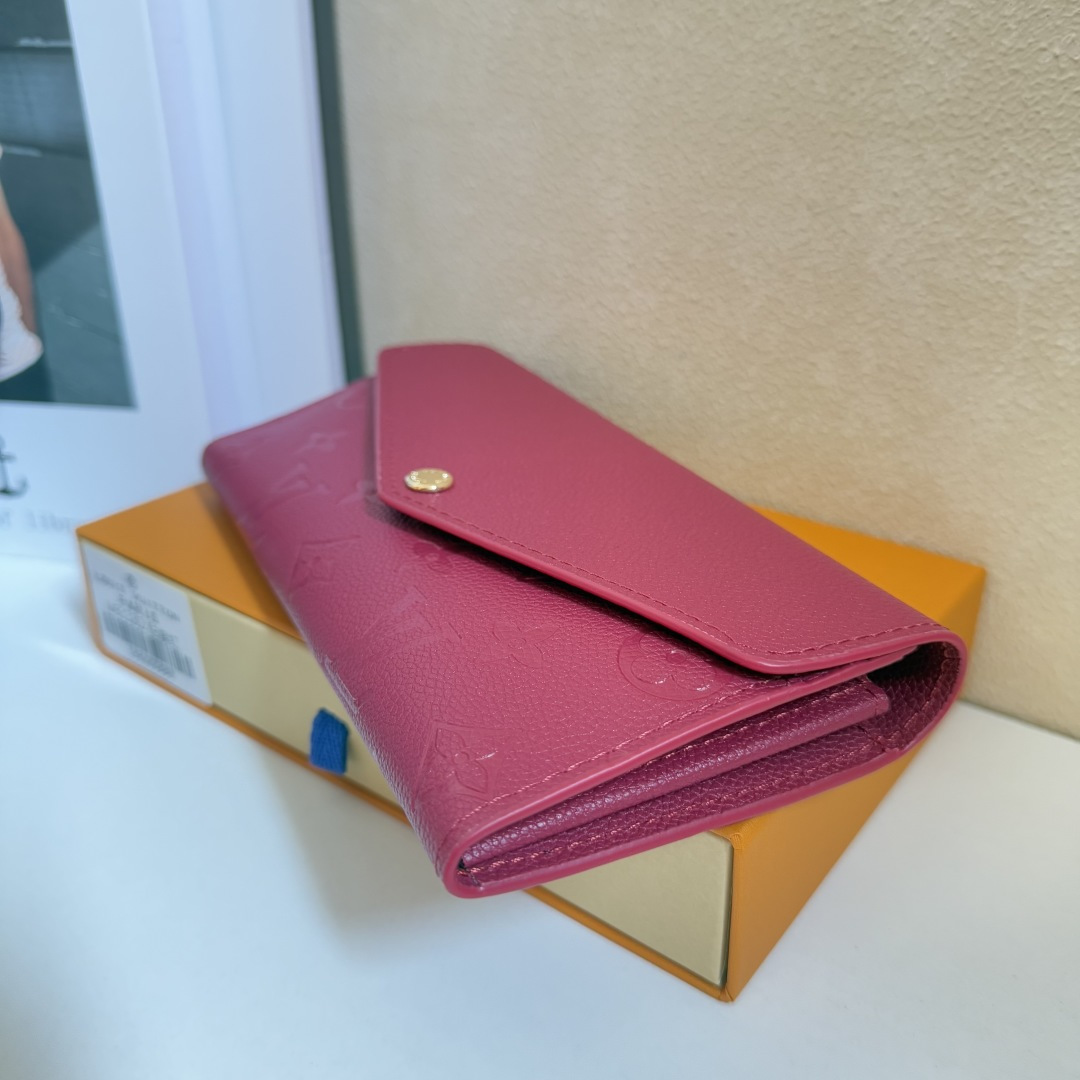 モノグラムエンプラントレザー製サラ財布 - 優雅なデザインと機能性