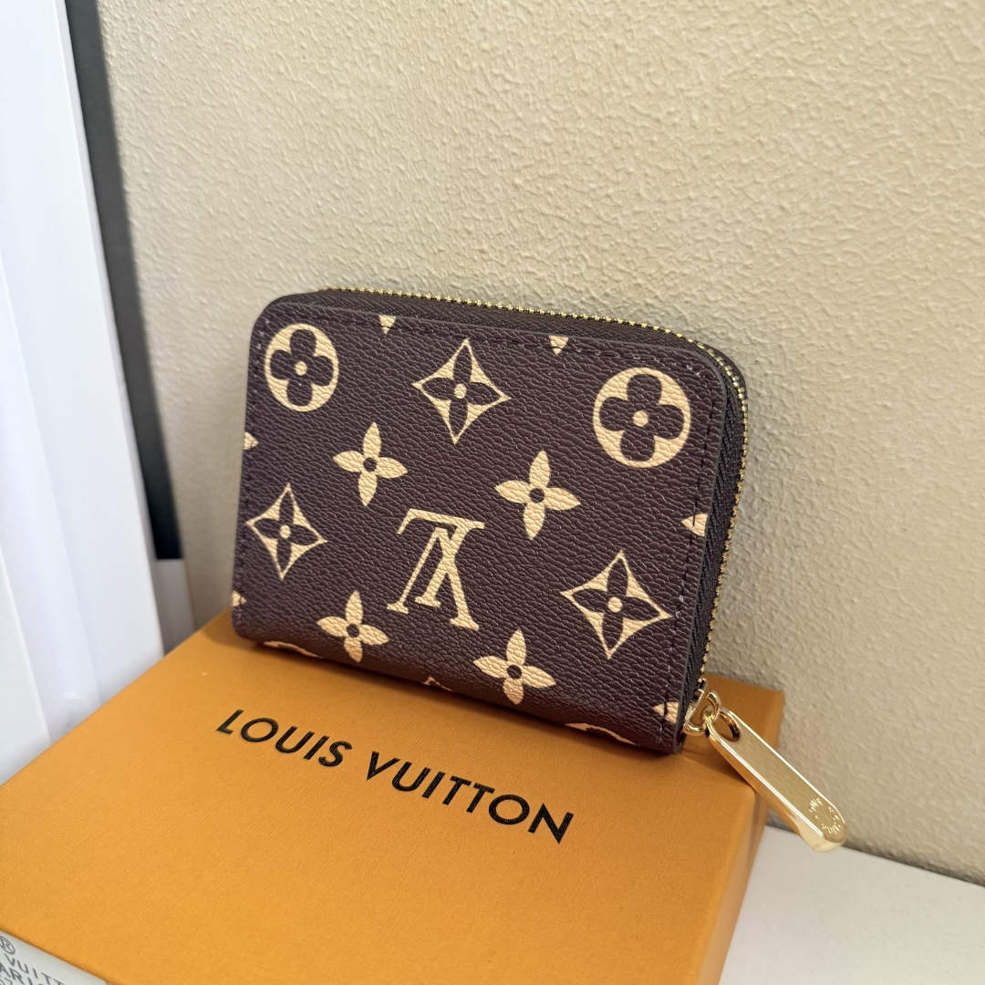 コンパクトなラウンドファスナー財布｜老花樱桃