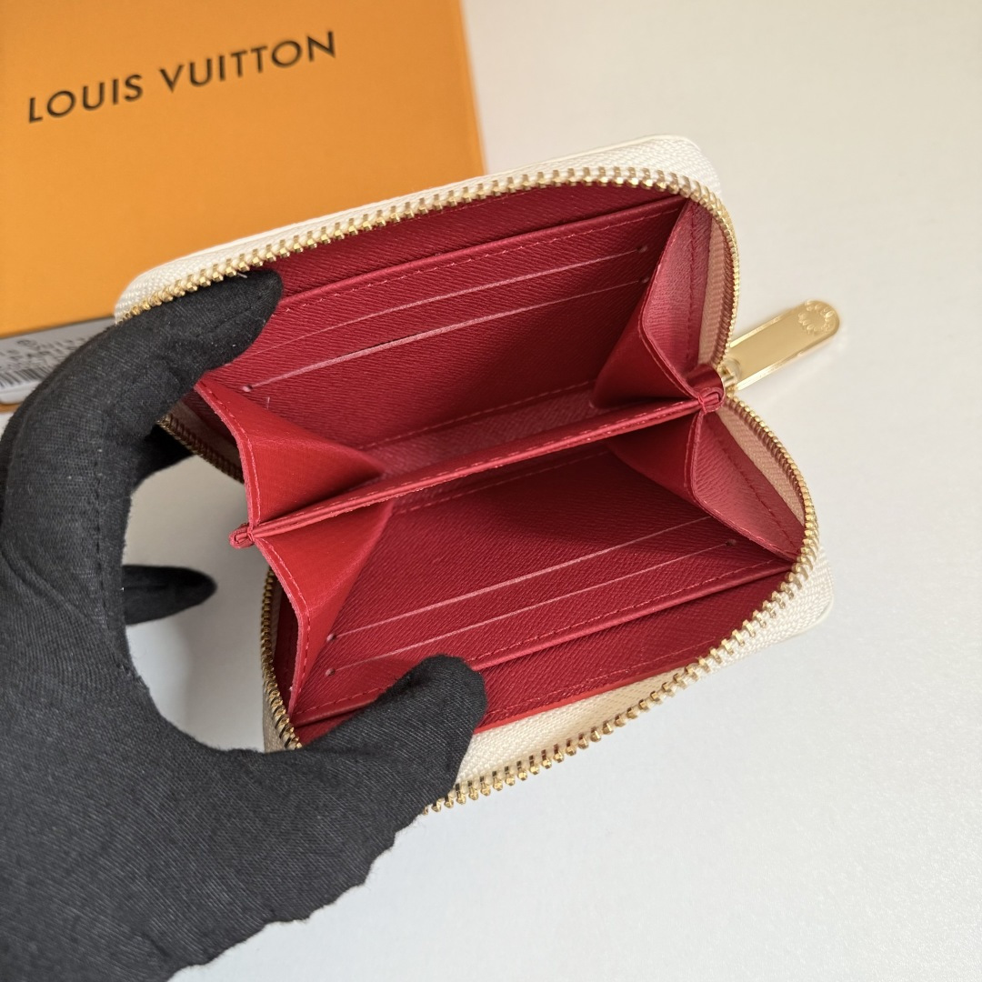 老花樱桃のコンパクトラウンドファスナー財布