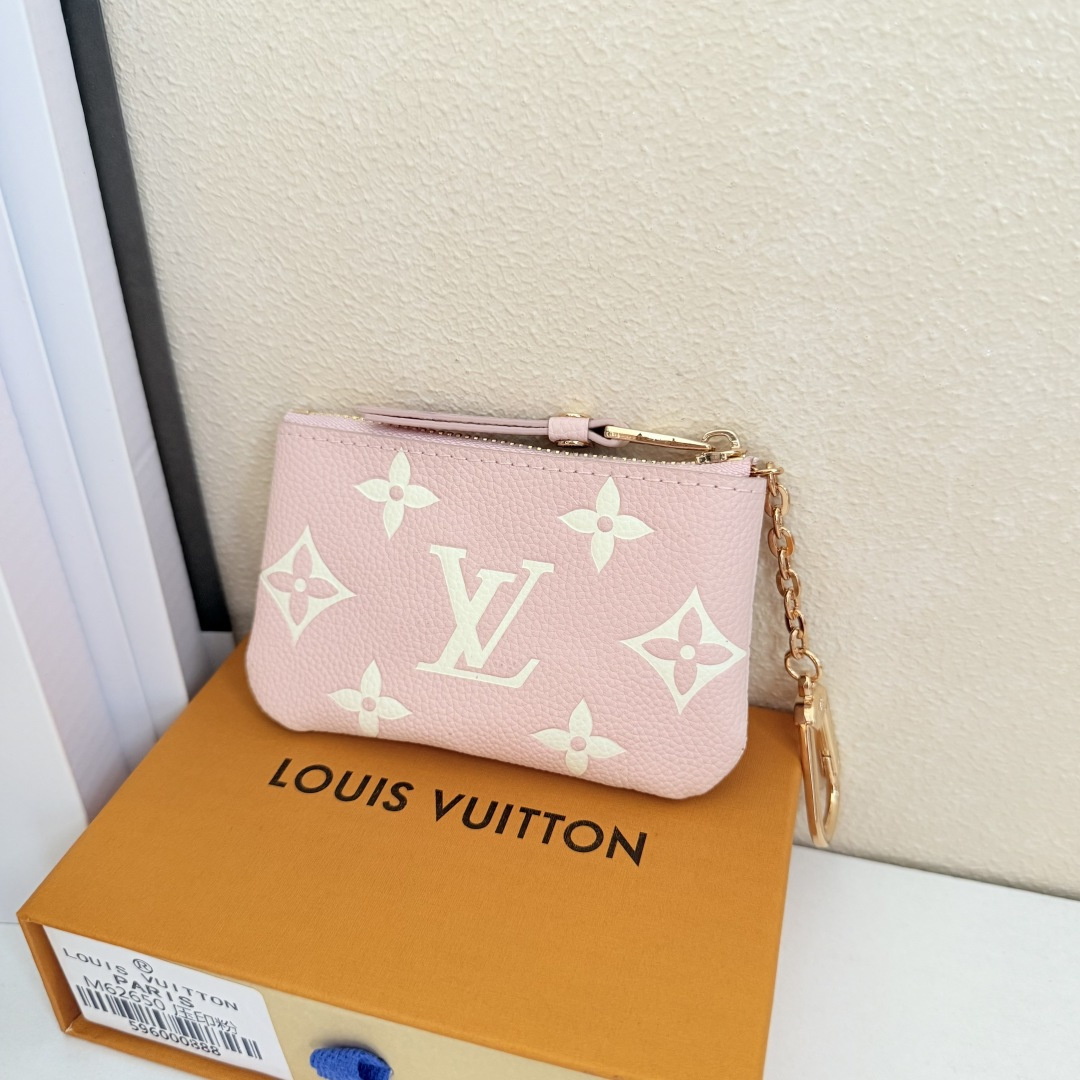 M62650 桜ピンク Damier 帆布小皮包