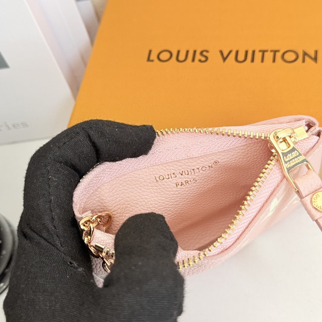 M62650 桜ピンク Damier 帆布小皮包