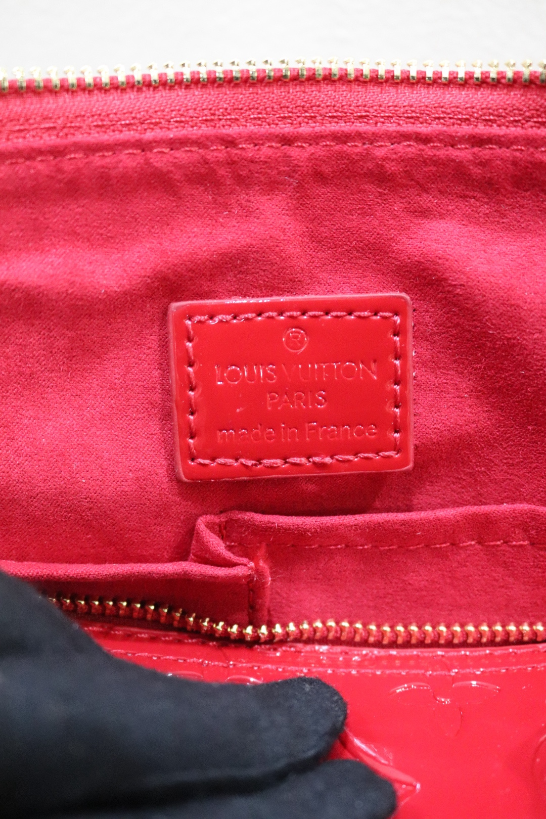 ルイ・ヴィトン Alma BB 漆皮圧花ベッカバッグ