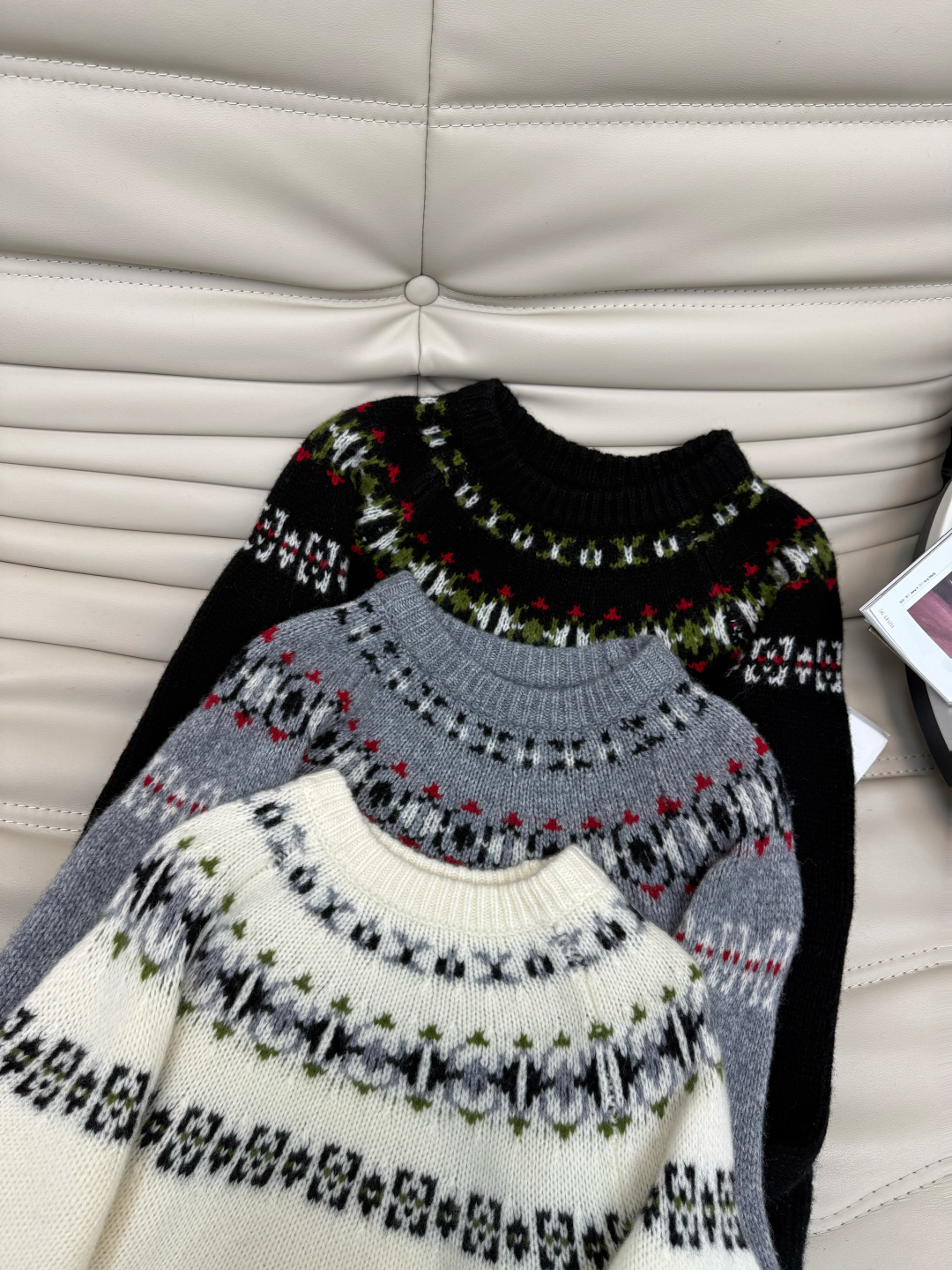 Fair Isle Wool Knit Sweater - Vintage Inspired, Soft & Warm, Effortless Style 8 cmp i1764587447705 750 0 7