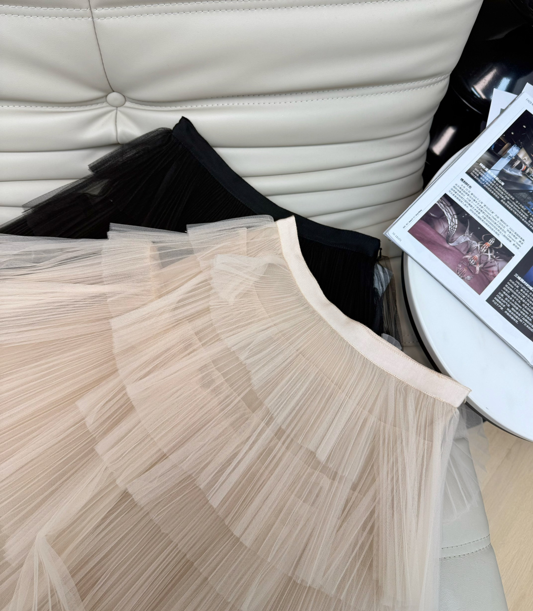 ✨Dior 2026春夏系列层叠网纱蛋糕裙，高腰设计+多层不规则百褶，轻盈飘逸，裸粉色温柔优雅，仙气满满