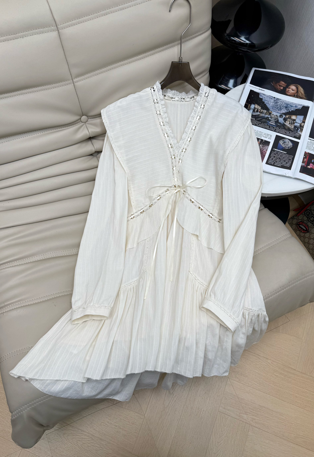 NO:790940,The 2026 spring and summer series is made of linen and cotton blend, light and breathable, V-neck + lace + waist tie, full of French romantic atmosphere. Multi-layered ruffle skirt, full of layering, long sleeves can also protect from the sun, perfect for commuting and vacation!  The colors are also super versatile ~ 34-36-38,,skirts,198609092026春夏系列 采用亚麻棉混纺 轻盈透气 V领+蕾丝花边+腰部系带,法式浪漫氛围感拉满.多层荷叶边裙摆,层次感十足,长袖还能防晒,通勤度假都OK！颜色也超百搭～ 34-36-38,,skirts,,Women's clothing