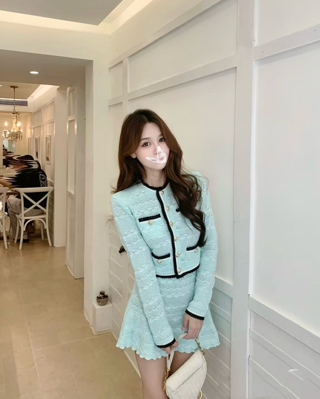 NO:954057,Tops, skirts, skirts,19860909上衣 半裙,,skirts,,Women's clothing