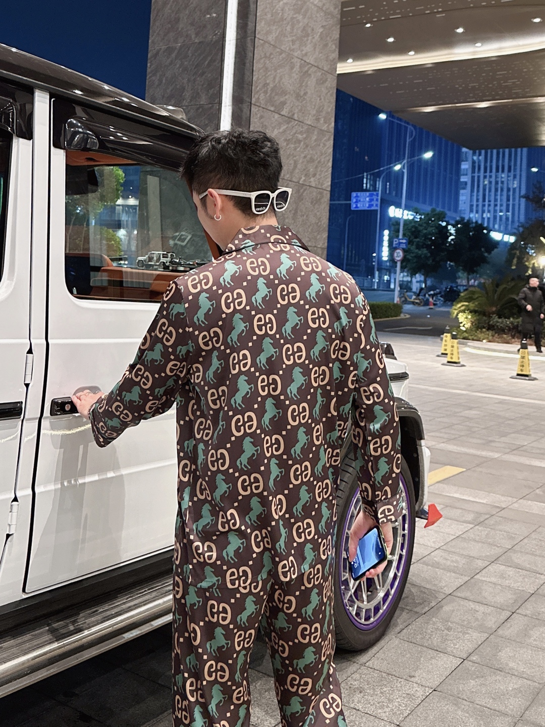  派家原创 新款上新🆕 GUGGI古家长袖长裤 男女情侣款套装 高端家居服套装，男女同款，采用高定韩国丝