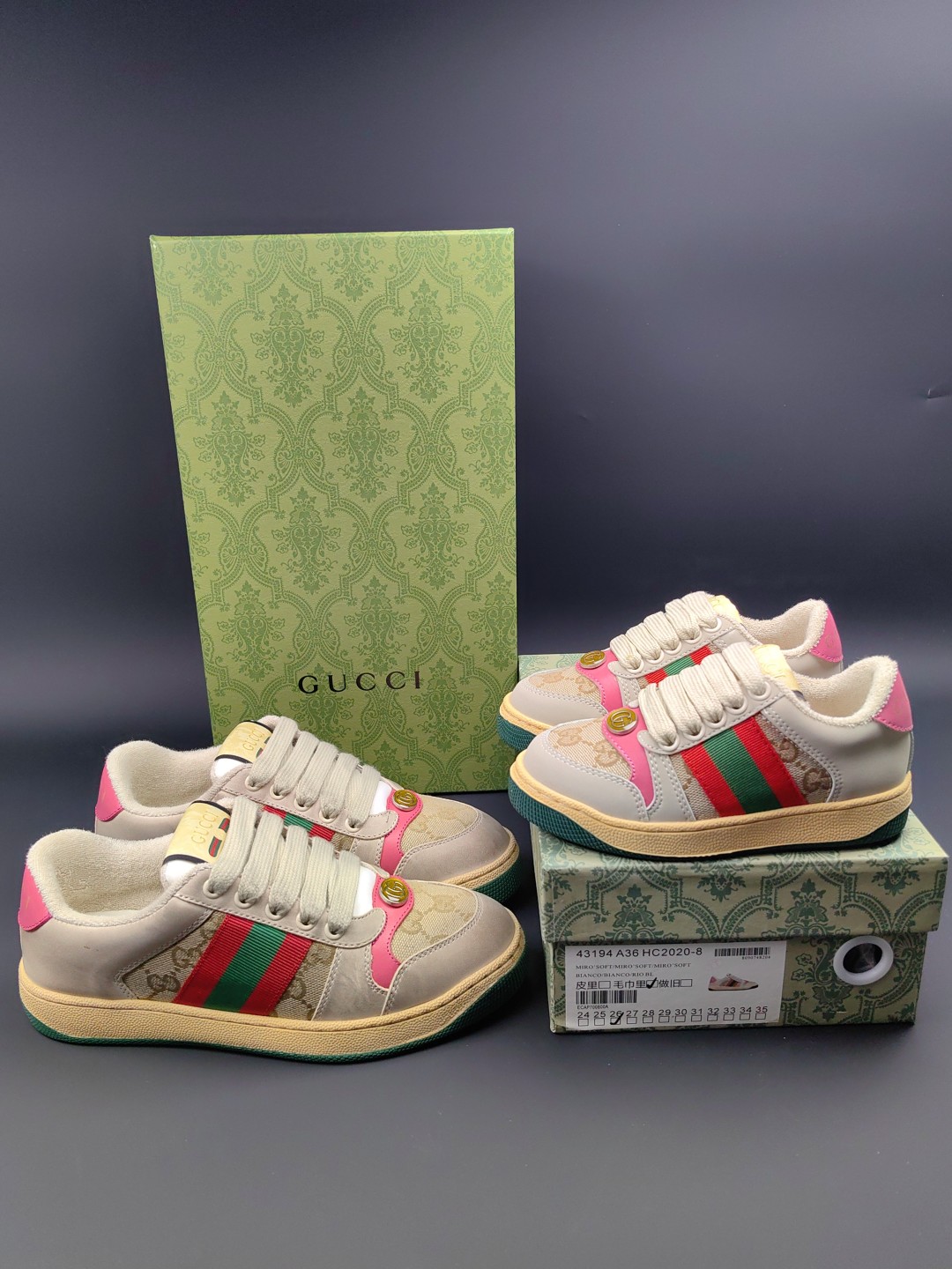 Gucci Distressed Screener Sneakers: Classic Retro Style for Adults and Kids 3 cmp a1754192489047 1100
