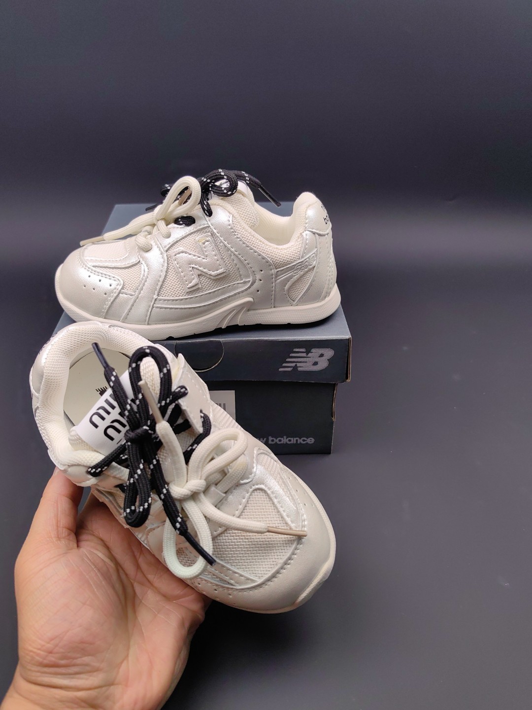 Miu Miu X New Balance 531226 Velcro Sneakers - Kids' Fashion, Sizes 24-37 5 cmp a1754207142256 5722