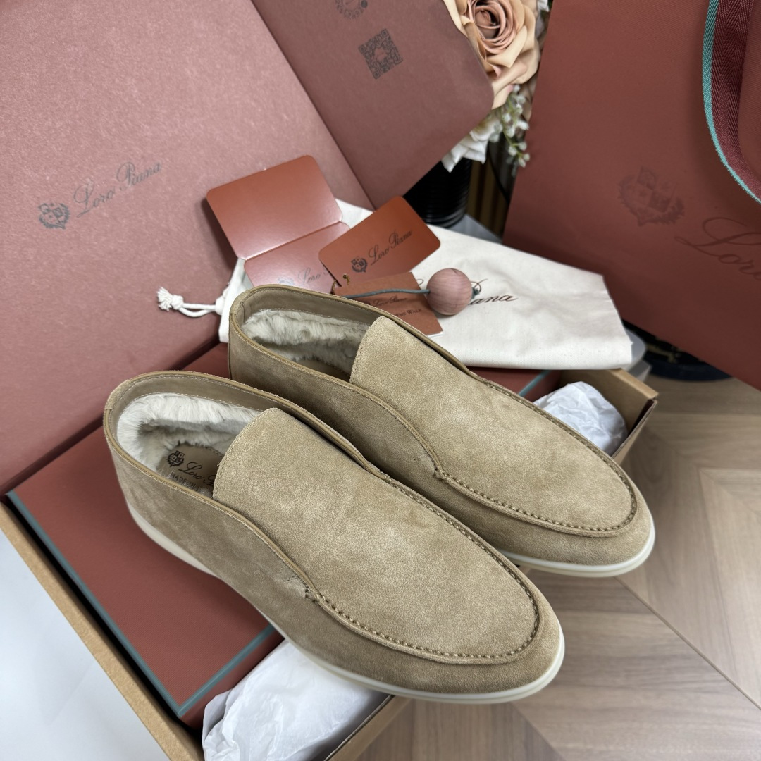 Loro Piana Suede Mouri Men's Ankle Boots