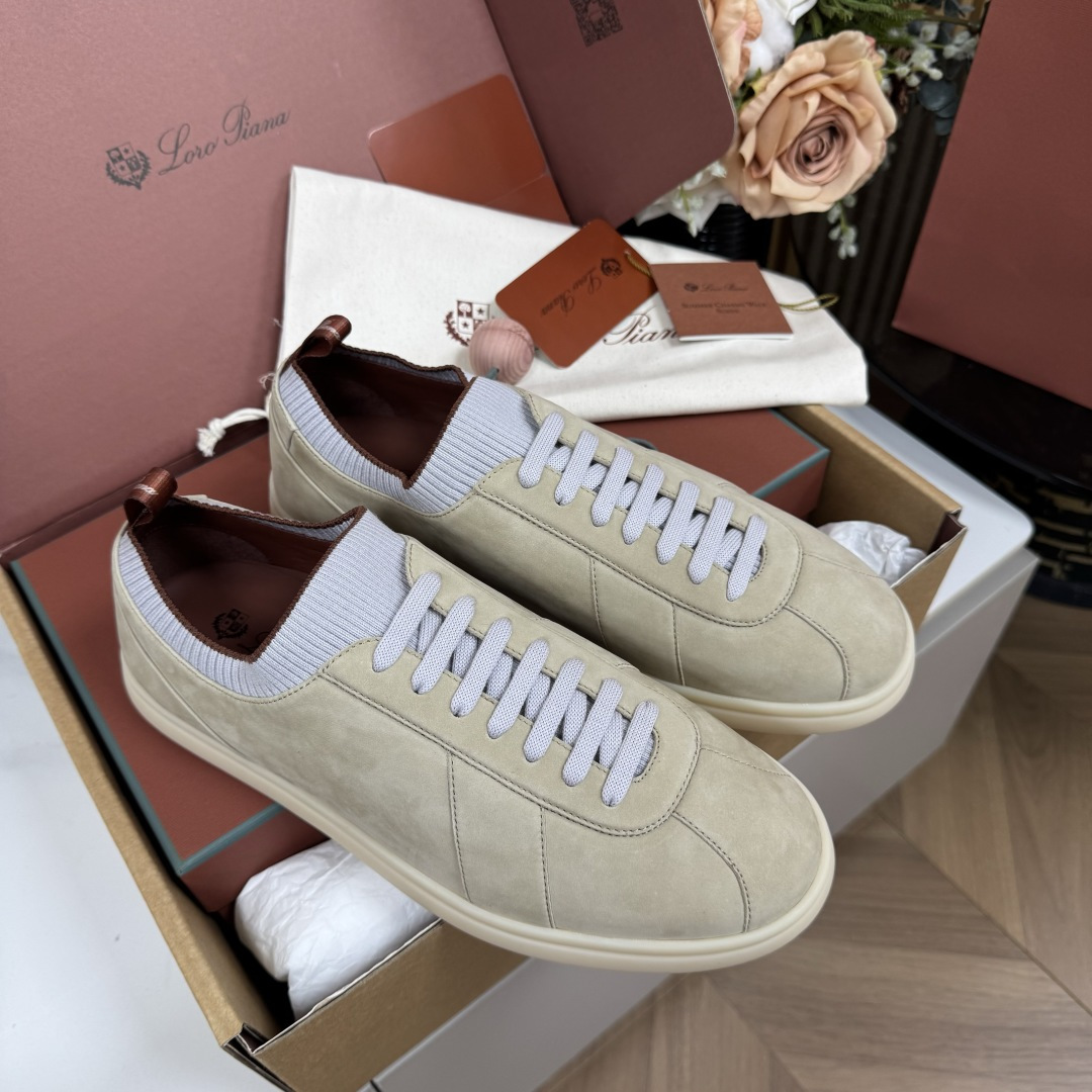 Loro Piana Soho 2.0 Walk Men's Suede Casual Sneakers