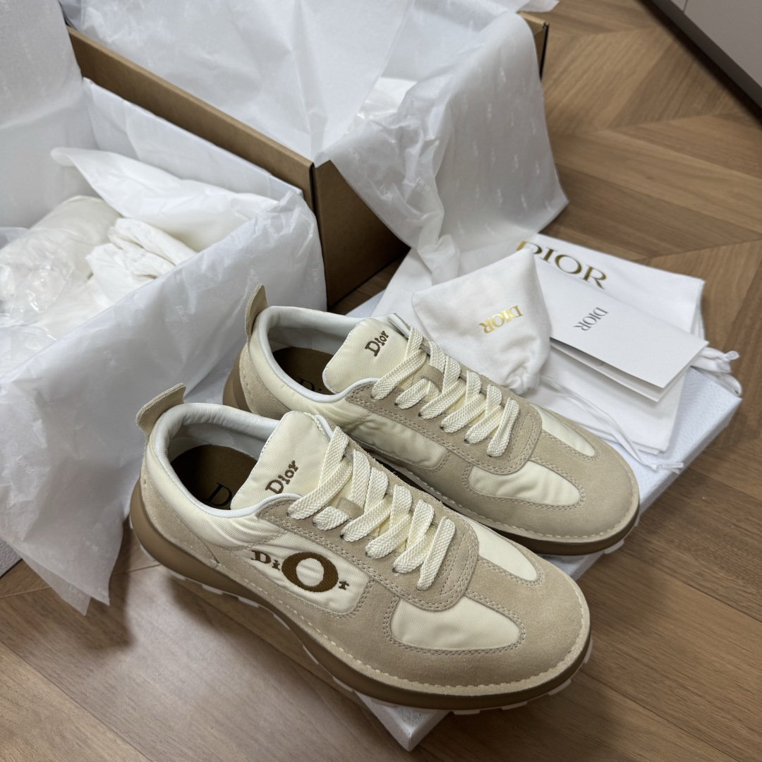 Dior Squash sneaker en cuir de veau velours