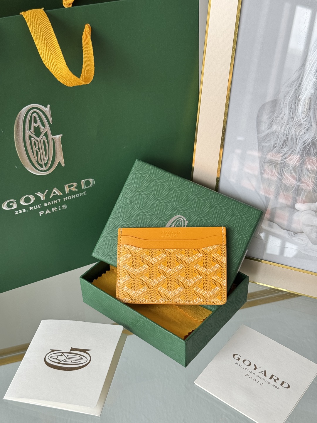 Goyard Yellow Card Holder - Compact & Stylish Wallet Alternative - Unisex 2 cmp i1745821582605 3491 0 0