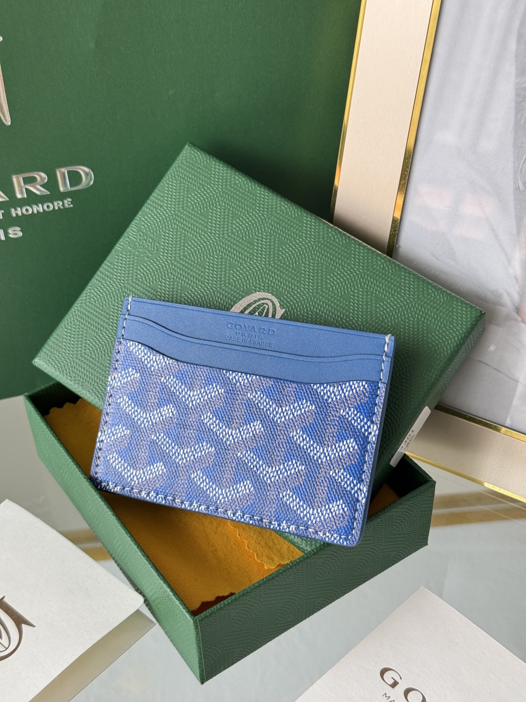 Goyard Blue Card Holder - Compact, Stylish Card Case for Everyday Use 2 cmp i1745821835998 8151 0 1