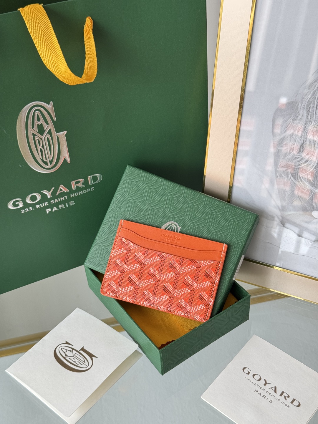 Goyard Orange Card Holder - Compact & Stylish Wallet Alternative 2 cmp i1745821920461 2971 0 0