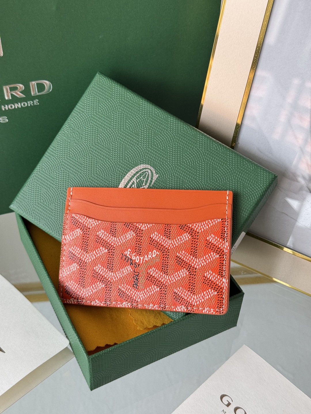 Goyard Orange Card Holder - Compact & Stylish Wallet Alternative 4 cmp i1745821920505 4997 0 2