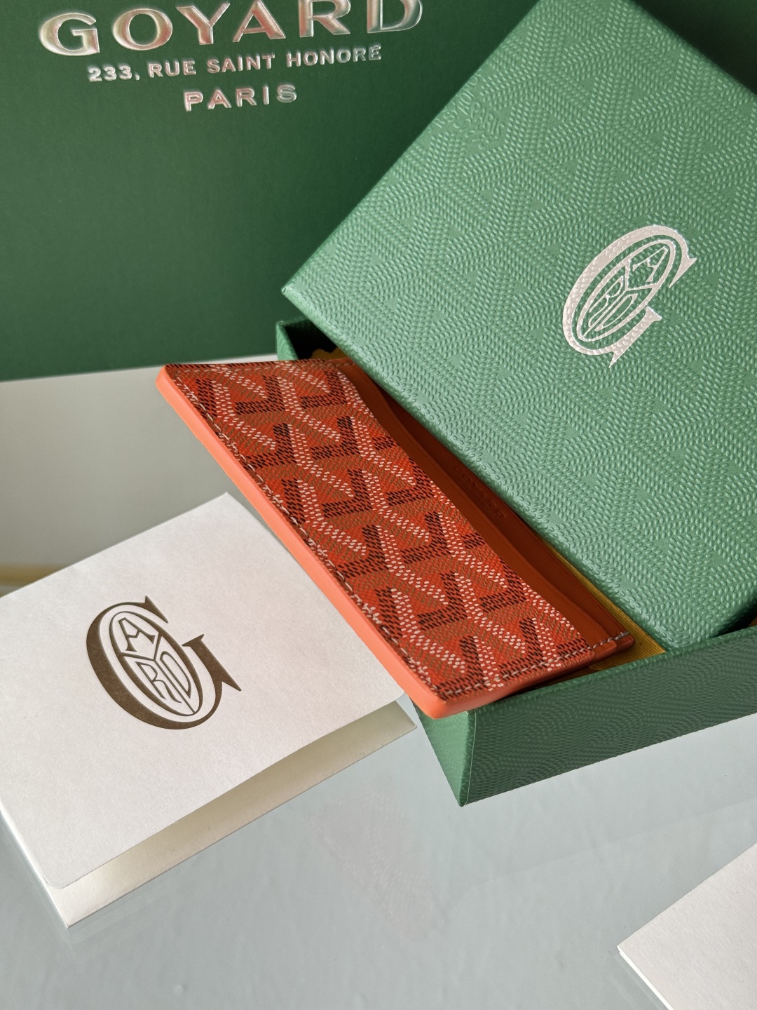 Goyard Orange Card Holder - Compact & Stylish Wallet Alternative 6 cmp i1745821920517 2551 0 4
