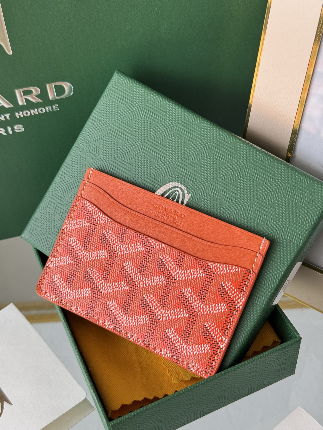 Goyard Orange Card Holder - Compact & Stylish Wallet Alternative 3 cmp i1745821920519 8648 0 1