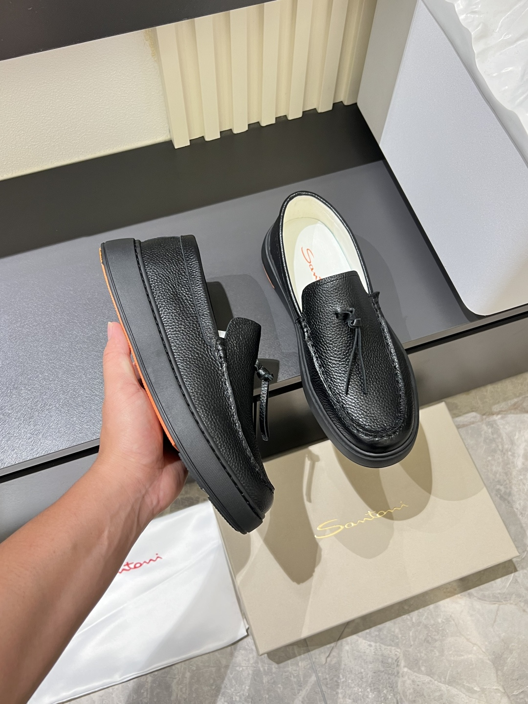 산토니 캔버스 남성 캐주얼 신발 104597 이미지 6