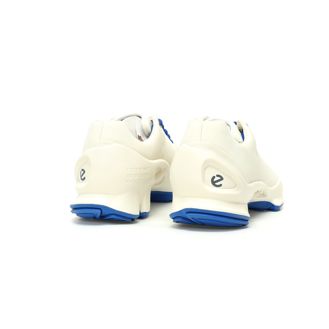 💰260 LY专供 独家纯原
【ECO】【新品实拍篇】原装X版#男鞋代工原单品质(皮鞋码，比运动鞋偏大一码!!)#采用全头层软牛皮革鞋面材质#轻盈发泡橡胶鞋底#运用直接注塑Phorene中底,一体成型长效缓震#锯齿防滑耐磨橡胶大底❗️北欧丹麦品牌ECCO爱步Men's Sports Running Biom C Leather 健步C系列低帮系带真皮轻量百搭休闲运动鞋“皮革白皇家蓝”80464 51052
尺码：39-44(皮鞋码，比运动鞋偏大一码!!)