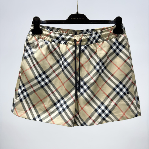 Burberry Men's Classic Check Drawstring Swim Shorts - Beige 1 Burberry Men's Classic Check Drawstring Swim Shorts - Beige